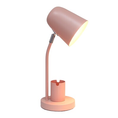 Simple Designs Sleek Essentials 15.75 LED Table Lamp, Blush Pink (LT2128-BPK)