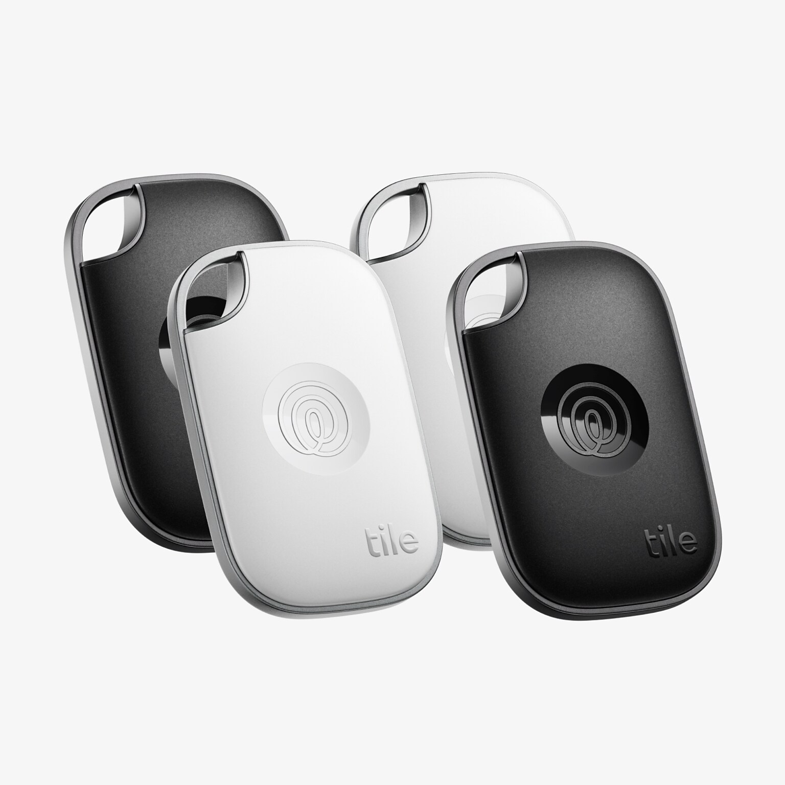 Life360 Tile Pro Bluetooth Tracker, Assorted, Black/White, 4/Pack (RE-61124)
