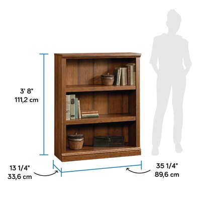 Sauder Select 44"H 3-Shelf Bookcase, Washington Cherry Finish (416348)