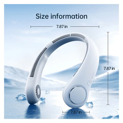 JisuLife Neck Fan, Blue (FNL03ROBU-KIT-2)