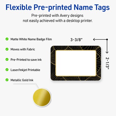 Avery Laser/Inkjet Rectangle Multipurpose Labels, 2-1/3 x 3-3/8, White, 80/Pack (S00-ETK)