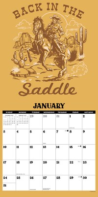 2027 Willow Creek Not My First Rodeo 12" x 12" Monthly Wall Calendar (61565)