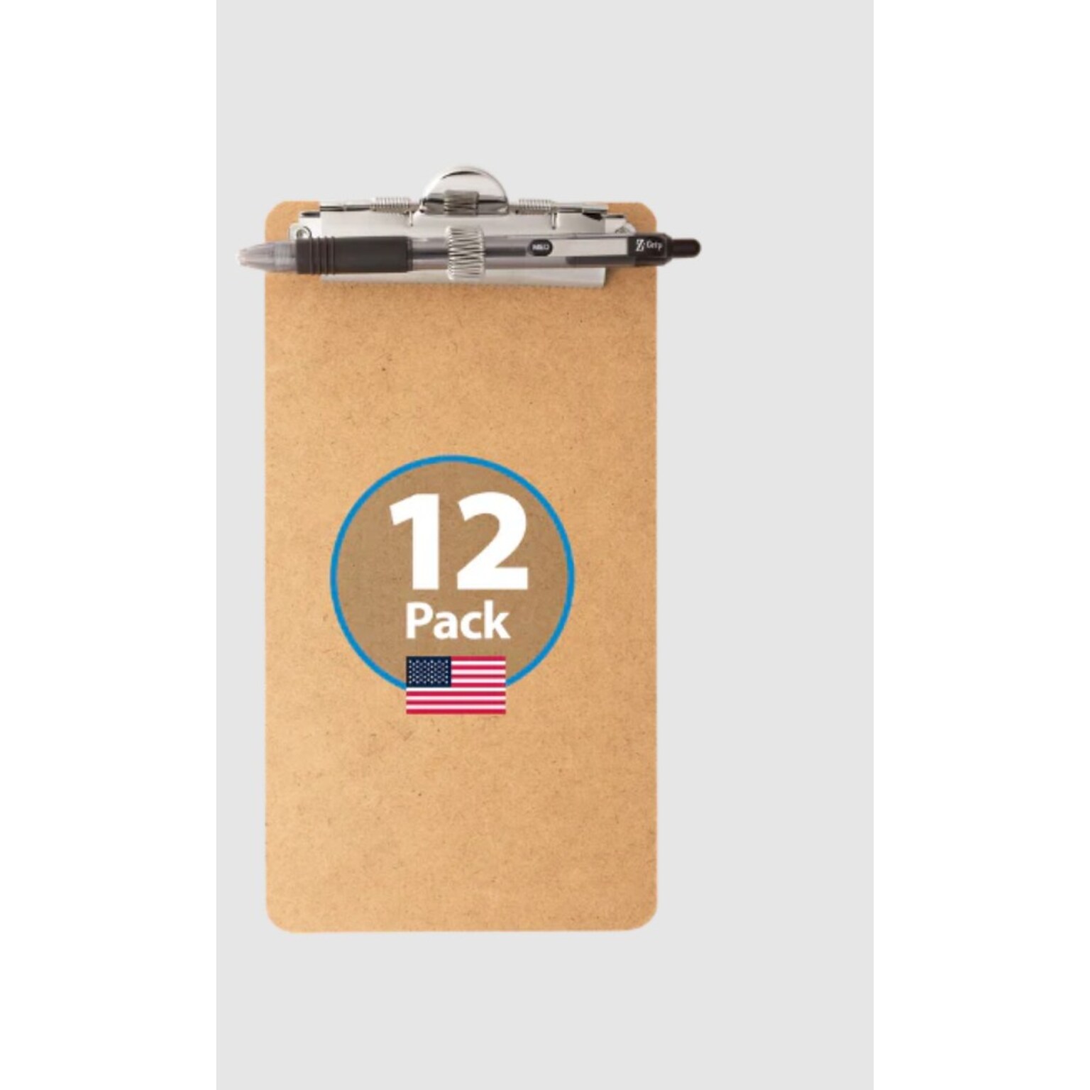 Officemate Receipt Clipboard, Portrait, Top Clip, 12pk (83156)