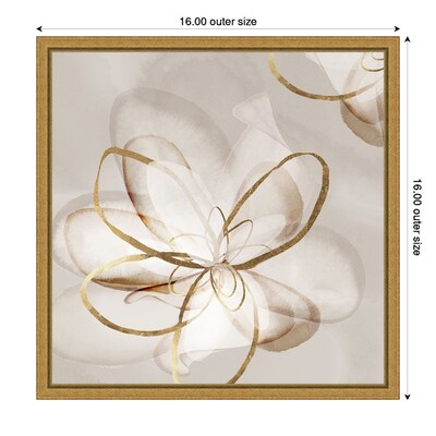 Amanti Art Transparent Beauty II (Floral) by Eva Watts Framed Canvas Wall Art Print, 16" x 16" (A42675040765)