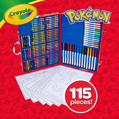 Crayola Imagination Art Set, Pokémon, 115 Pieces/Set (BIN042925)