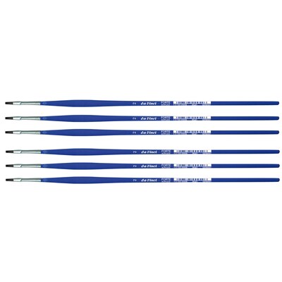 da Vinci FORTE-Acrylics Oil and Acrylic Synthetic Student Brush, 6 /Pack (DVXVA86402-6)