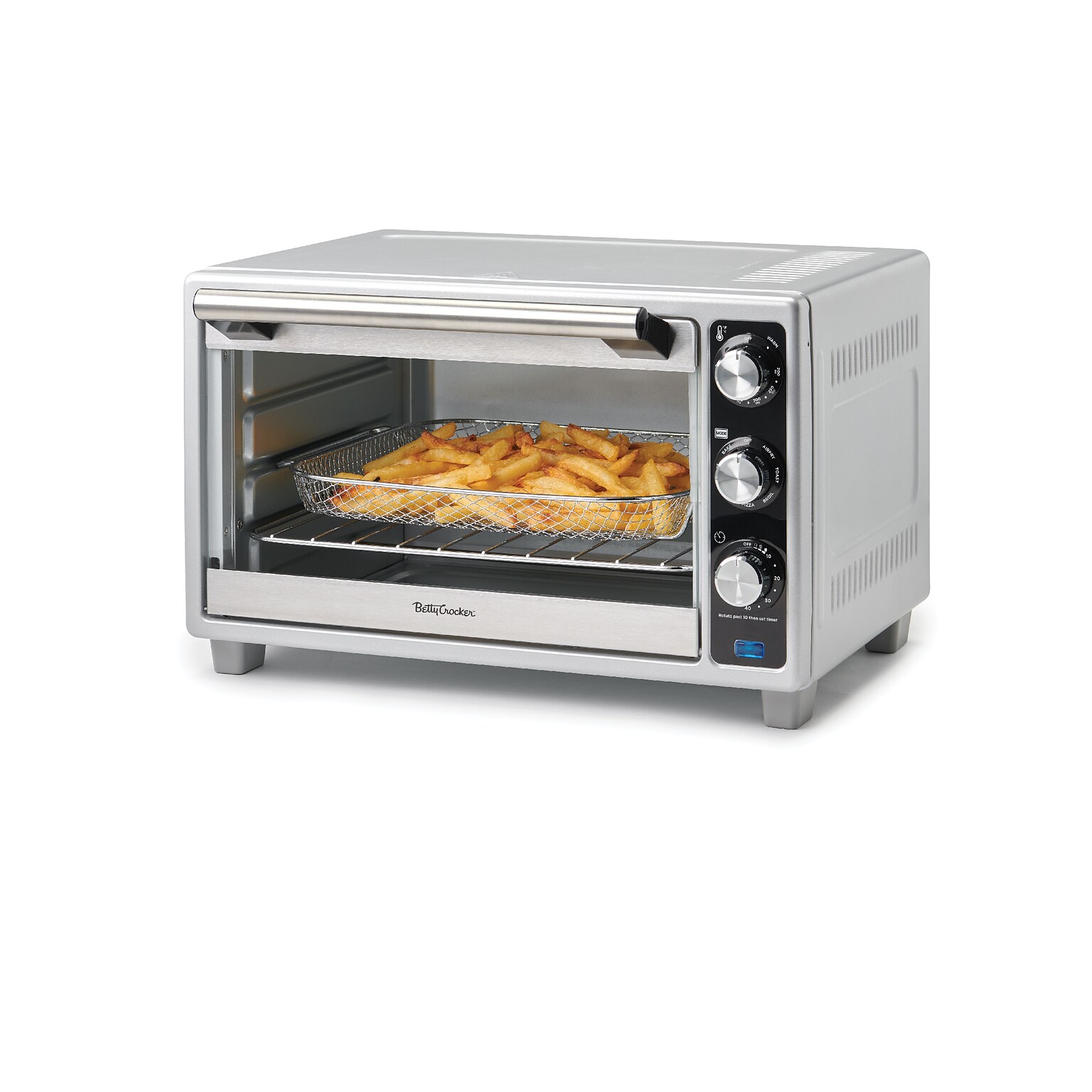 Betty Crocker 6-Slice Toaster Oven, Silver (BC-4637S)