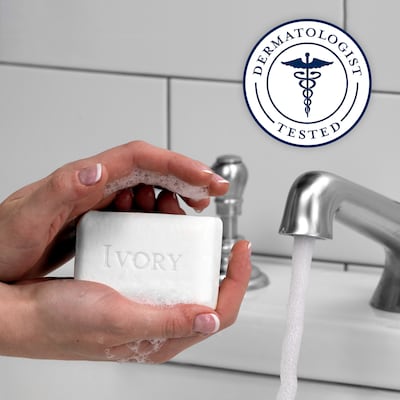 Ivory Gentle Bar Soap, Original Scent, 3.17 oz., 3 Bars/Pack, 24 Packs/Carton (12364)