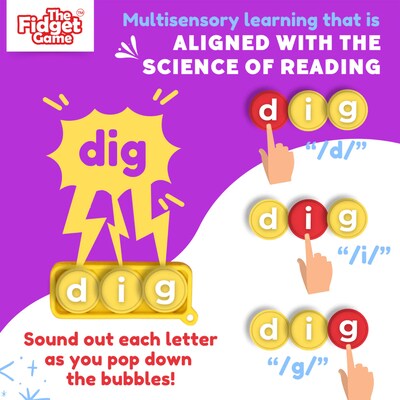 The Fidget Game Sneaky Elves CVC Reading Game (FDGSNEAKYELVE)
