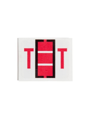 Smead BCCR Labels File Folder Label, T, Red, 500 Labels/Pack (67090)