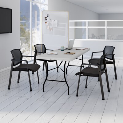 Quill Brand® Folding Table, Regular Duty, 72"L x 30"W, Platinum (79223/54272)