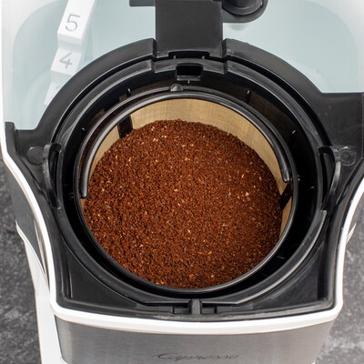 Capresso 5-Cups Automatic Drip Coffee Maker, White (426.02)