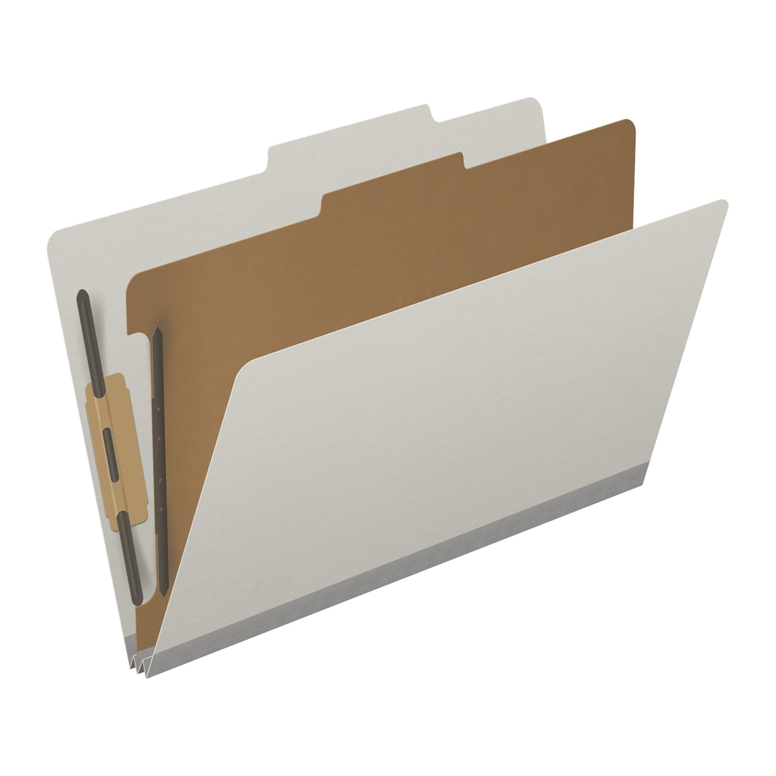 Medical Arts Press Pressboard Classification Folder, 1 Divider, 2 Expansion, Legal Size, Gray, 10/Box (DV-T52-14-3GRY)
