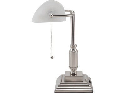 V-Light LED Desk Lamp, 14.8"H, White Brushed Nickel (8VS688029BN)