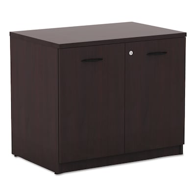 Alera® Valencia Series Executive Suites 1-Drawer Lateral File Cabinet, Mahogany, Legal (VA613622MY)