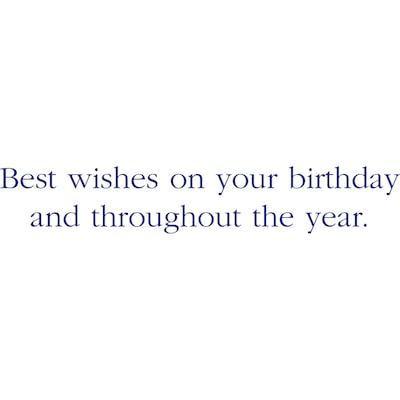 Birthday Banners Birthday Greeting Cards; Stock Verse Included; Boxed Set of 25 Cards and Envelopes