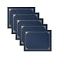 Better Office Certificate Holders, 8.75 x 11.25, Navy Blue/Gold, 25/Pack (65252-25PK)