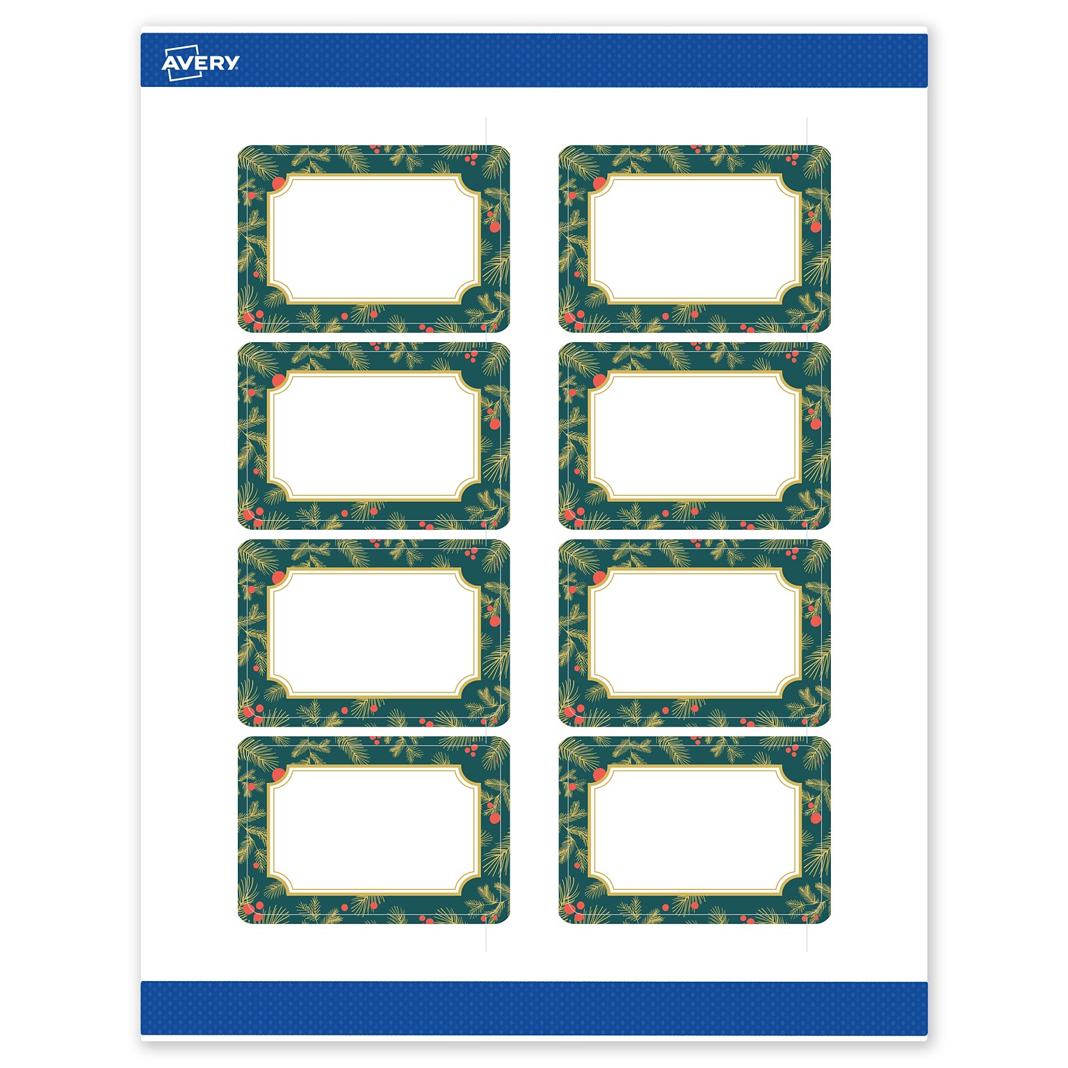 Avery Rectangle Multipurpose Labels, 2 x 3, White, 80/Pack (19479370497)