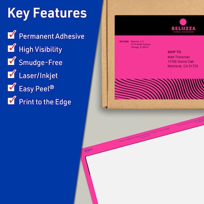 Avery Hemp Wraparound Band Laser/Inkjet Multipurpose Labels, 1.5 x 3.5, Off-White (400/Box)