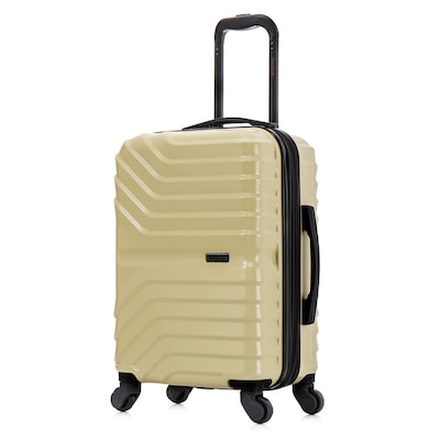 InUSA Aurum 21.65 Hardside Suitcase, 4-Wheeled Spinner, TSA Checkpoint Friendly, Champagne (IUAUR00S-CHA)