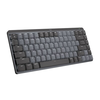 Logitech MX Mechanical Mini Illuminated Wireless Ergonomic Keyboard, Black/Gray (920-010552)