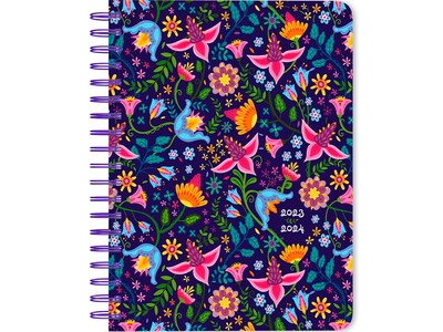 2024 StarGifts Floral Splendor 6 x 7.75 Academic & Calendar Weekly Planner, Paperboard Cover, Mult