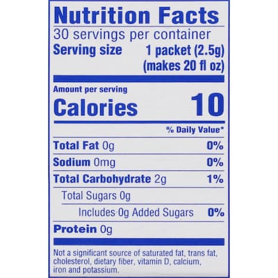 Crystal Light On The Go Peach Tea Powder, 0.09 Oz., 30/Box (00797)