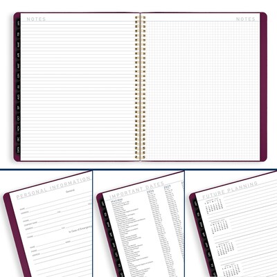 2026 AT-A-GLANCE Contemporary 9" x 11" Monthly Planner, Faux Leather Cover, Purple (70-250X-14-26)