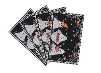 Tapestry Halloween Placemats - 4 pc Set