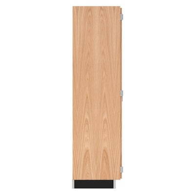 Diversified Woodcrafts 84" Hardwood Glass Door Cabinet with 5-Shelves, Oak (358-4822K)