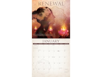 2024 Willow Creek Meditation 12" x 12" Monthly Wall Calendar (34408)