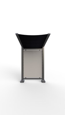 Preserve Outdoor Collaboration Glassboard, Navy Awning, Walnut Decking, 104 H x 62 W (PSV1FGSSIL
