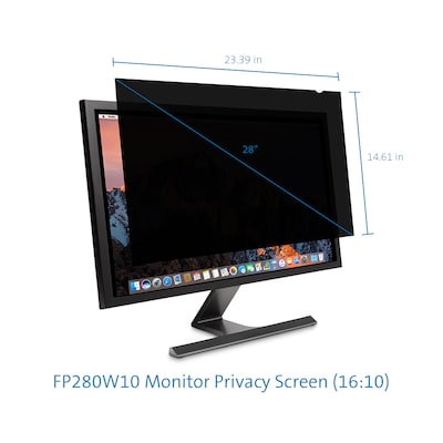 Kensington Anti-Glare Reversible Privacy Screen for 28 Widescreen Monitor, 16:10 (K52114WW)