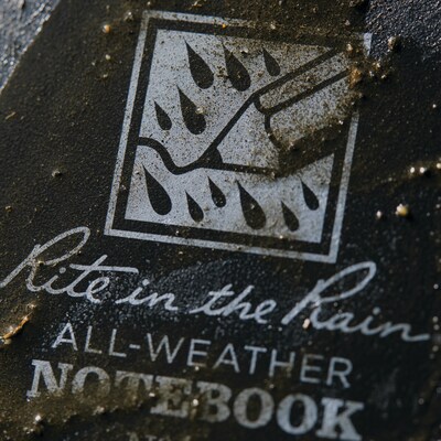 Rite In The Rain All-weather 1-Subject Pocket Notebook, 3" x 5", Graph Ruled, 50 Sheets, Black (735)