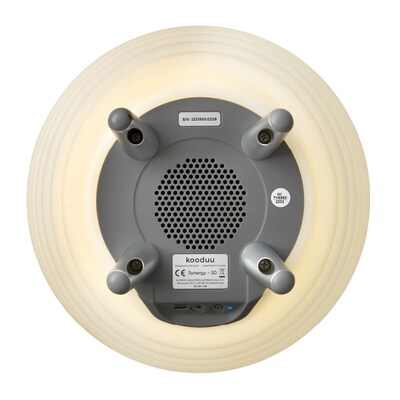 Kooduu Synergy 50 22" LED Speaker Lamp with USB Port, White (1207-02)