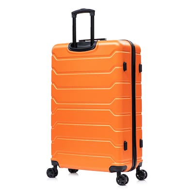 InUSA Trend 34.05" Hardside Suitcase, 4-Wheeled Spinner, TSA Checkpoint Friendly, Orange (IUTRE00XL-ORA)