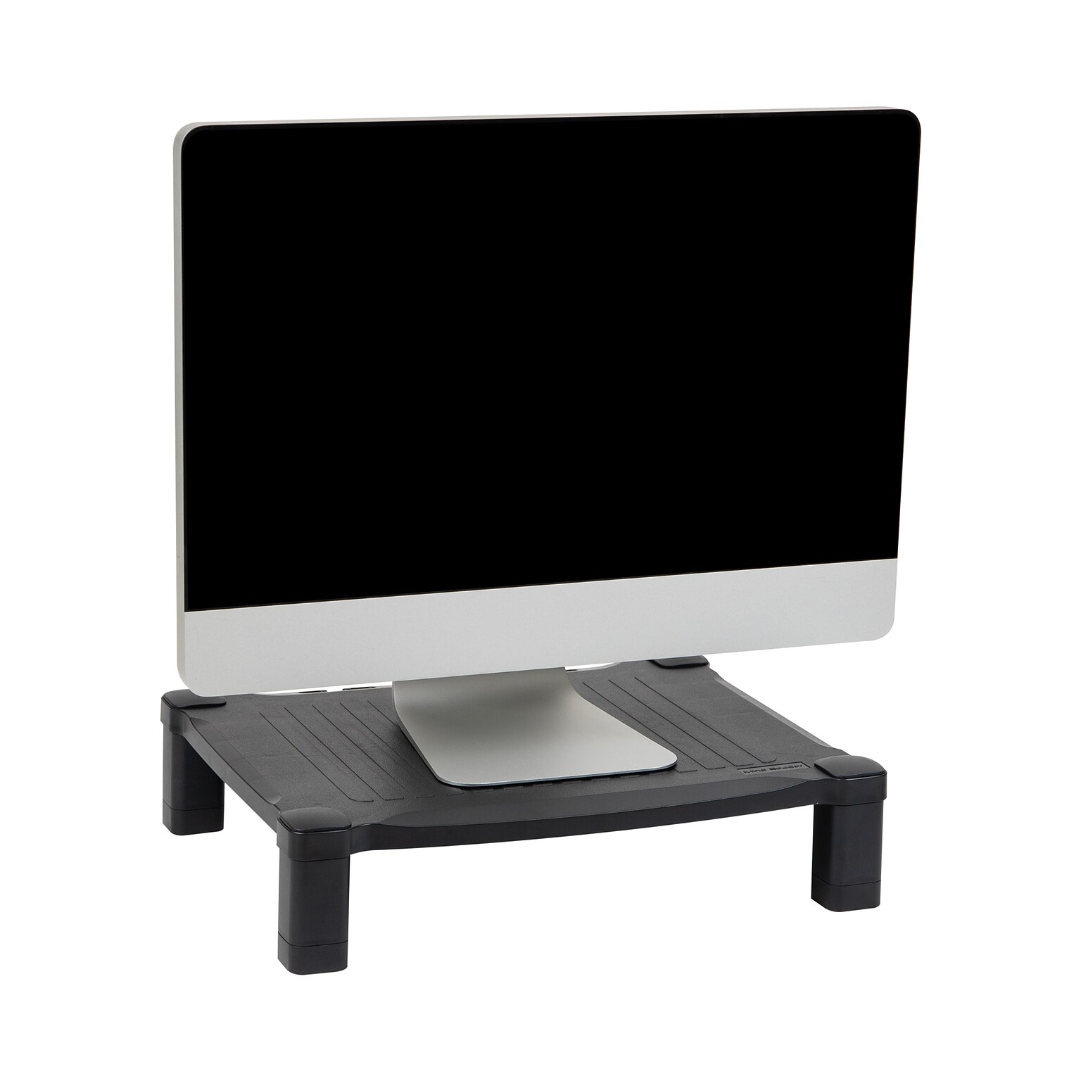 Mind Reader Adjustable Plastic Monitor/Laptop Stand, Black (PLMONST-BLK)