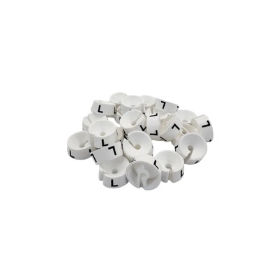 Nahanco Plastic Size Markers, White (SM25LWB)