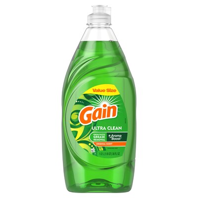Gain Ultra Liquid Dish Soap, Original Scent, 38 oz. (74346)