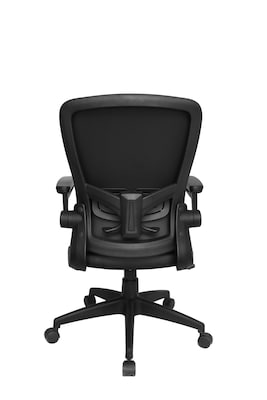 Boss Office Products Ergonomic Vinyl Swivel Task Chair, Black (B6366AM-BK)