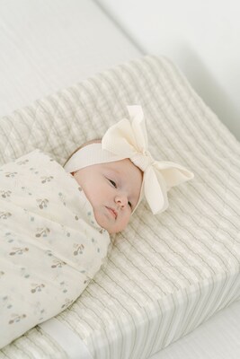 Organic Cotton Stripe Change Pad Cover