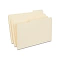 Quill Brand® File Folders, Assorted Tabs, 1/3-Cut, Legal Size, Manila, 250/Box (763137)