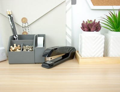 Bostitch Ascend  with 70% Post Consumer Recycled Content Desktop Stapler, 20-Sheet Capacity, Staples Included, Black (B210BLK)