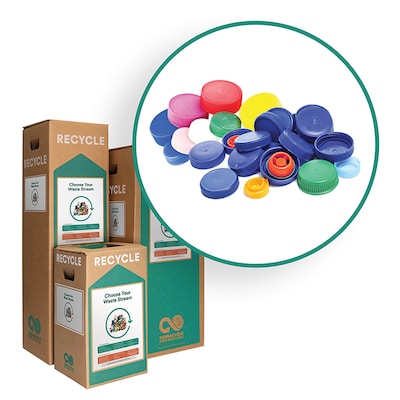 TerraCycle Cardboard Bottle Caps Zero Waste Box, 10.5 Gallon, Natural Kraft (CS90-S)