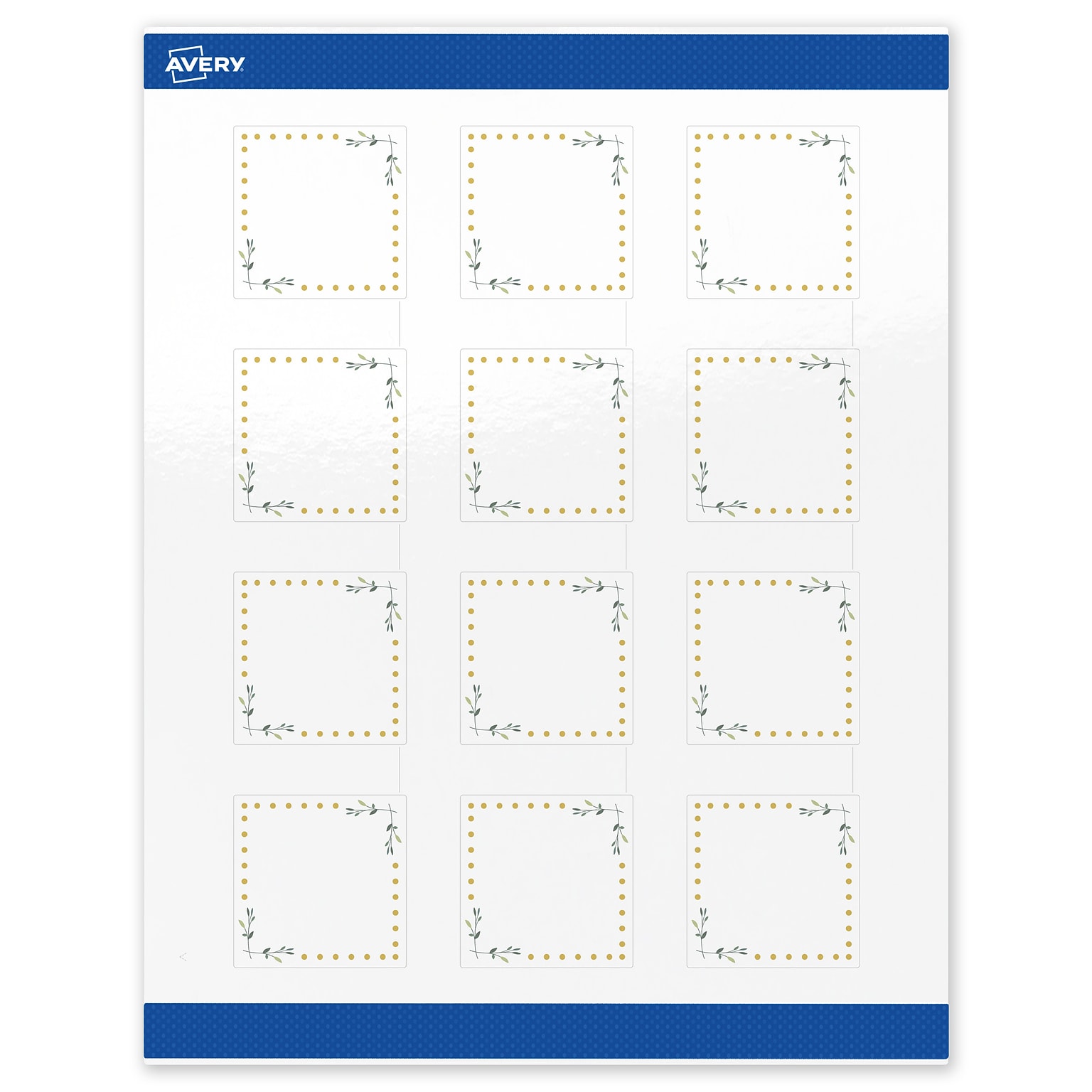 Avery Laser/Inkjet Square Multipurpose Labels, 2 x 2, White, 120/Pack (S00-DN5)