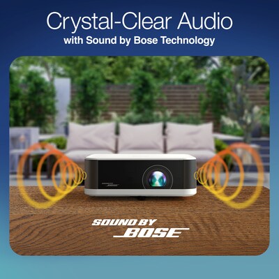 Epson Lifestudio Pop Wireless Full HD Portable Lifestyle Projector, White (V11HB72020)