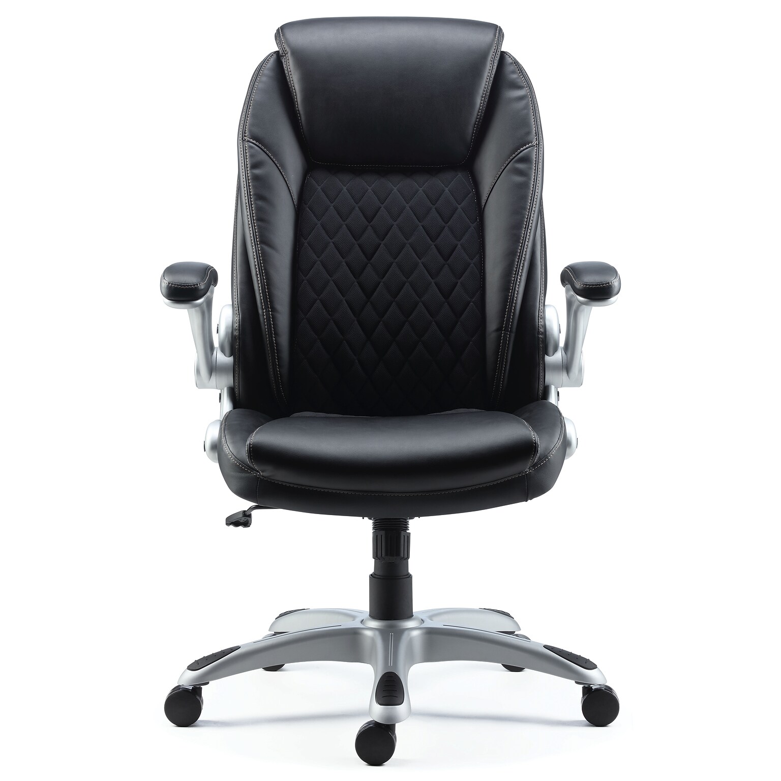 Quill Brand® Sorina Bonded Leather Chair, Black (51471)