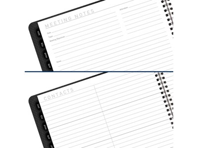 2025 AT-A-GLANCE Contemporary 9" x 11" Monthly Planner, Faux Leather Cover, Charcoal (70-260X-45-25)