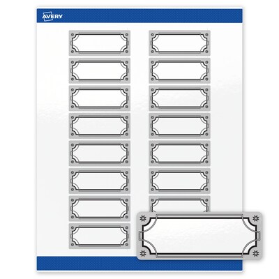 Avery Rectangle Multipurpose Labels, 1 x 2-5/8, White, 160/Pack (19479370597)