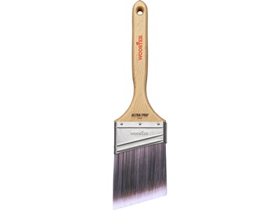 Wooster Brush ULTRA/PRO Firm 3 Nylon/Polyester Angle Brush, 6/Box (0041740030)
